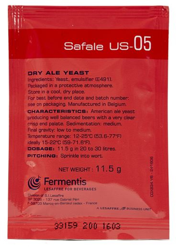 The classic brewing yeast Safale US-05